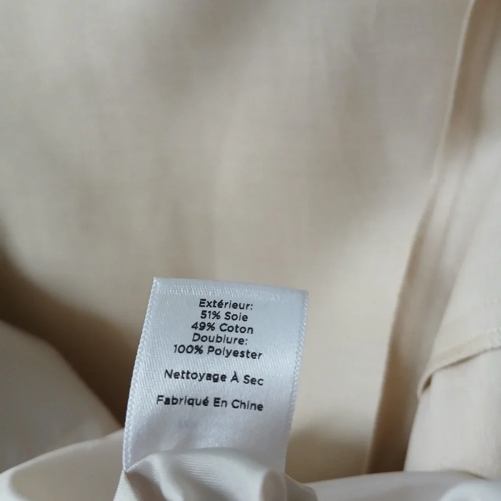 Talbots Women's Size 8P Gold Silk Cotton Midi A-line Dress Satin Lined NWT $199!